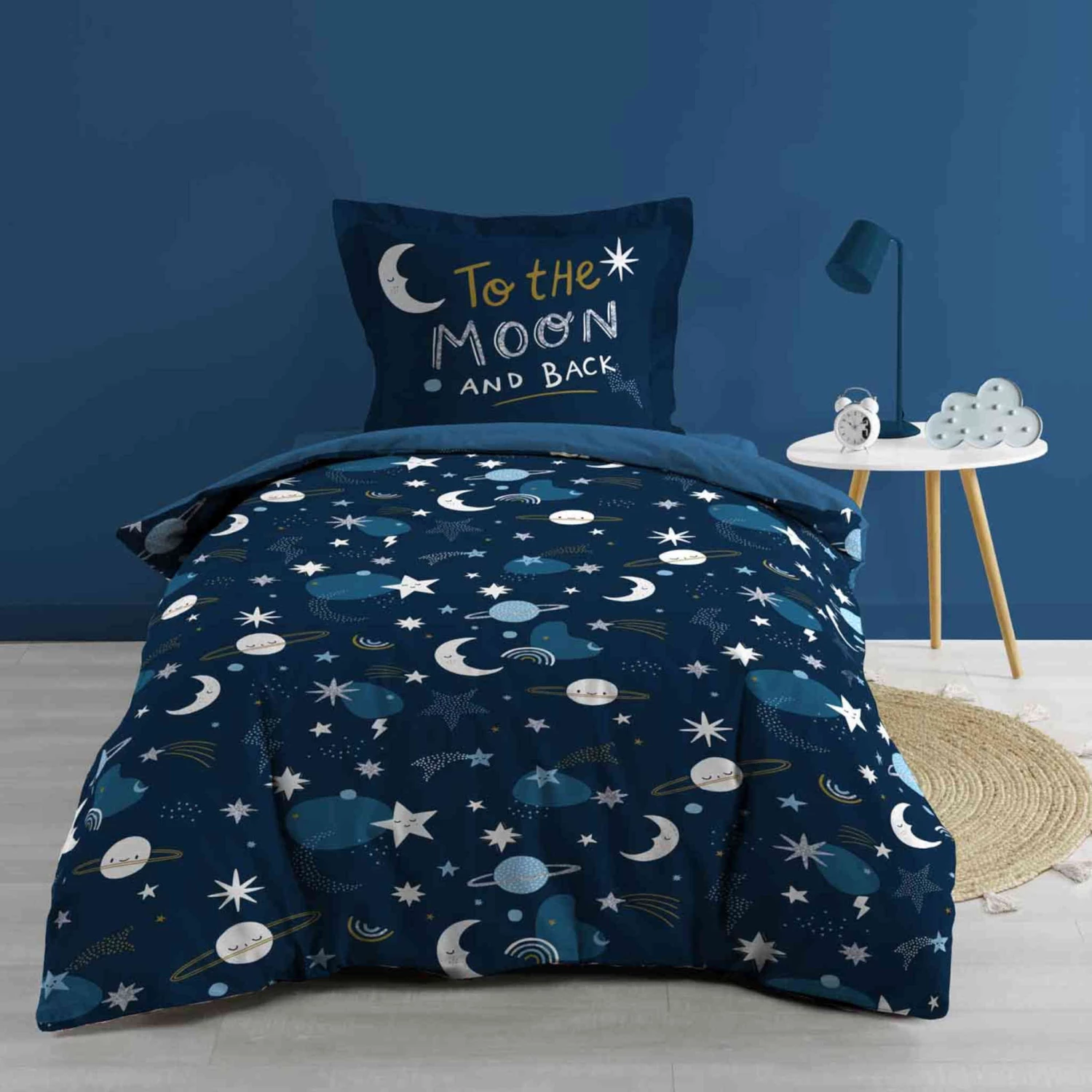 Parure De Lit Enfant Moonlight 140x200 Cm 4 Parure De Lit Enfant Moonlight 140x200 Cm – Image 2
