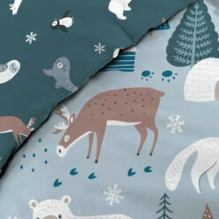 Parure De Lit Enfant Princesse Banquise 140x200 Cm -Doublures De Lit Soldes 2024 parure princesse banquise zoom