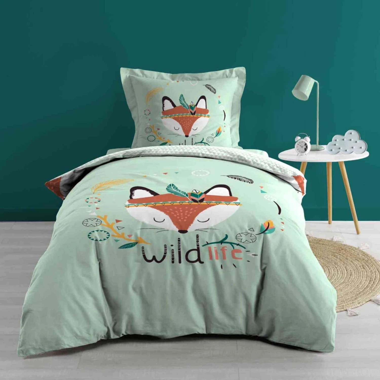 Parure De Lit Enfant Princesse Renardeau 140x200 Cm 3 Parure De Lit Enfant Princesse Renardeau 140x200 Cm