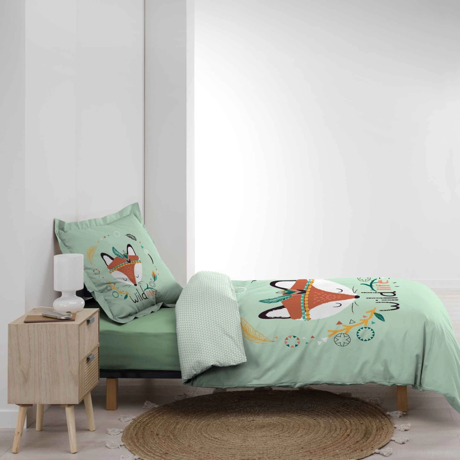 Parure De Lit Enfant Princesse Renardeau 140x200 Cm 5 Parure De Lit Enfant Princesse Renardeau 140x200 Cm – Image 3