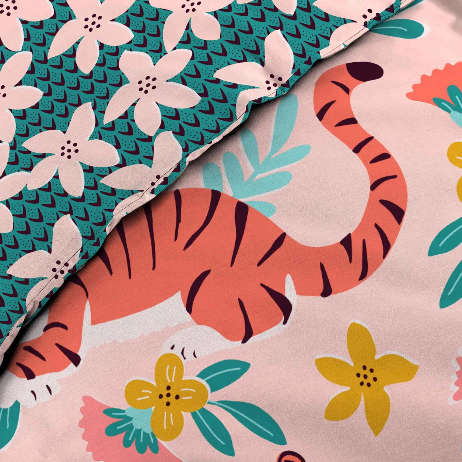 Parure De Lit Enfant Princesse Tigrella 140x200 Cm 6 Parure De Lit Enfant Princesse Tigrella 140x200 Cm – Image 4