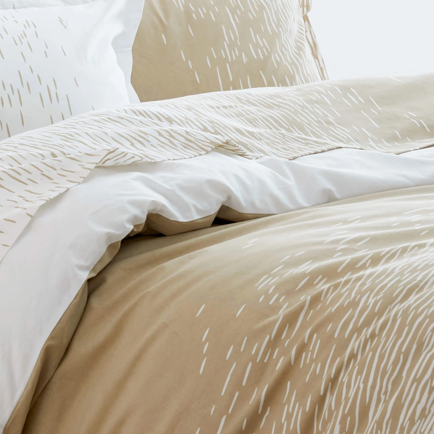 Parure De Lit Reflets Sable - Tradilinge 5 Parure De Lit Reflets Sable - Tradilinge – Image 3