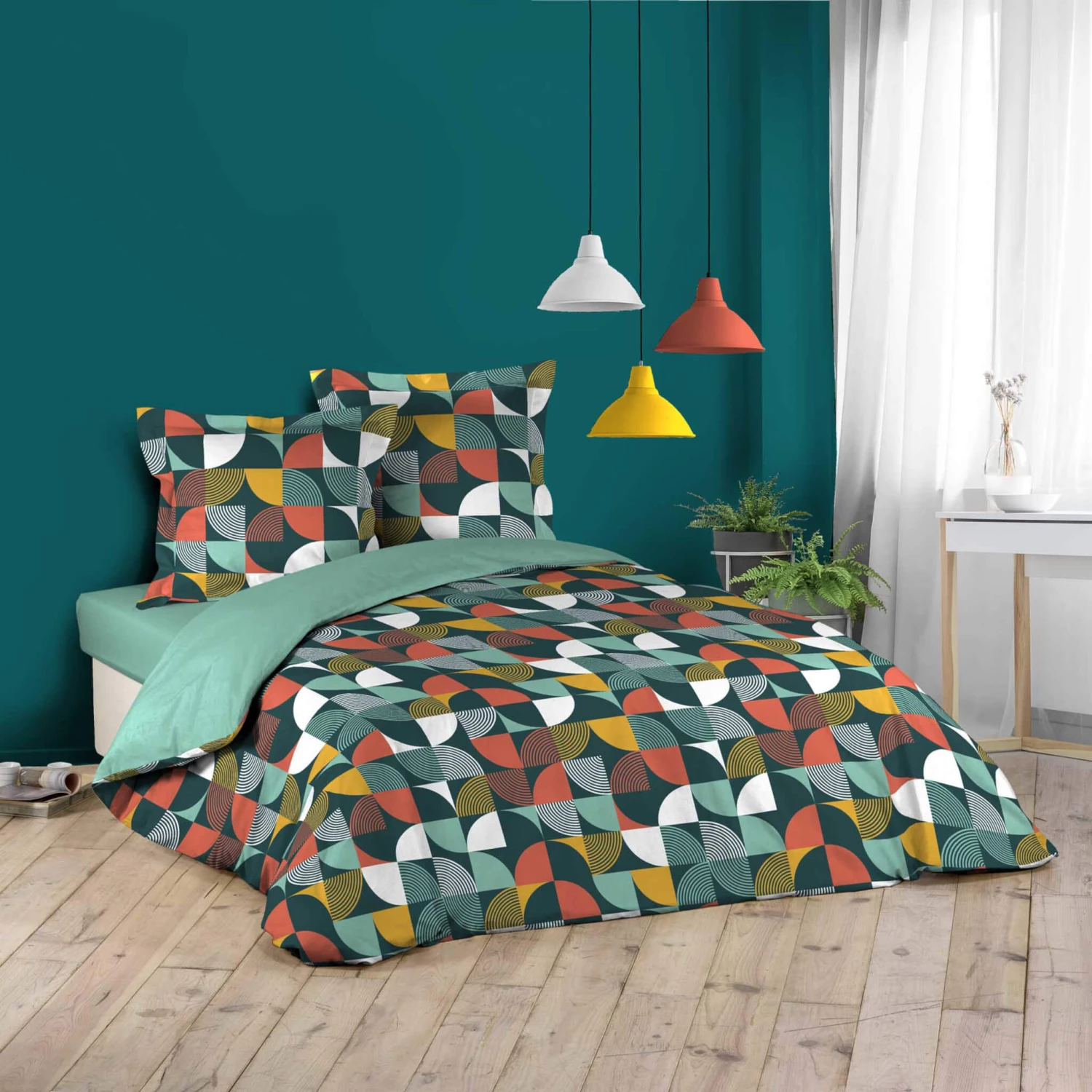 Parure De Lit Rythmo Orange 240x220 Cm 3 Parure De Lit Rythmo Orange 240x220 Cm