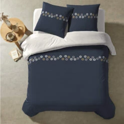 Parure De Lit Salie Perle -Doublures De Lit Soldes 2024 parure salie vue dessus