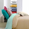 Housse De Couette Percale Beige - Tradilinge -Doublures De Lit Soldes 2024 percale 0002 beige