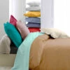 Housse De Couette Percale Moka - Tradilinge -Doublures De Lit Soldes 2024 percale 0007 moka 2