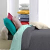 Housse De Couette Percale Anthracite - Tradilinge 1 Housse De Couette Percale Anthracite - Tradilinge -Doublures De Lit Soldes 2024 percaleanthra