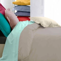 Housse De Couette Percale Lin - Tradilinge 5 Housse De Couette Percale Lin - Tradilinge -Doublures De Lit Soldes 2024 percalelinzoom