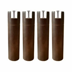 4 Pieds Cylindriques Pour Cadre à Lattes -Doublures De Lit Soldes 2024 pied tdr wenge 25 face fond blanc 1