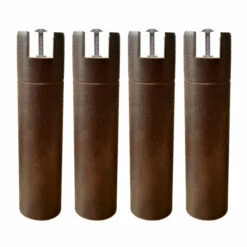 4 Pieds Cylindriques Pour Cadre à Lattes -Doublures De Lit Soldes 2024 pied tdr wenge 30 face fond blanc 1