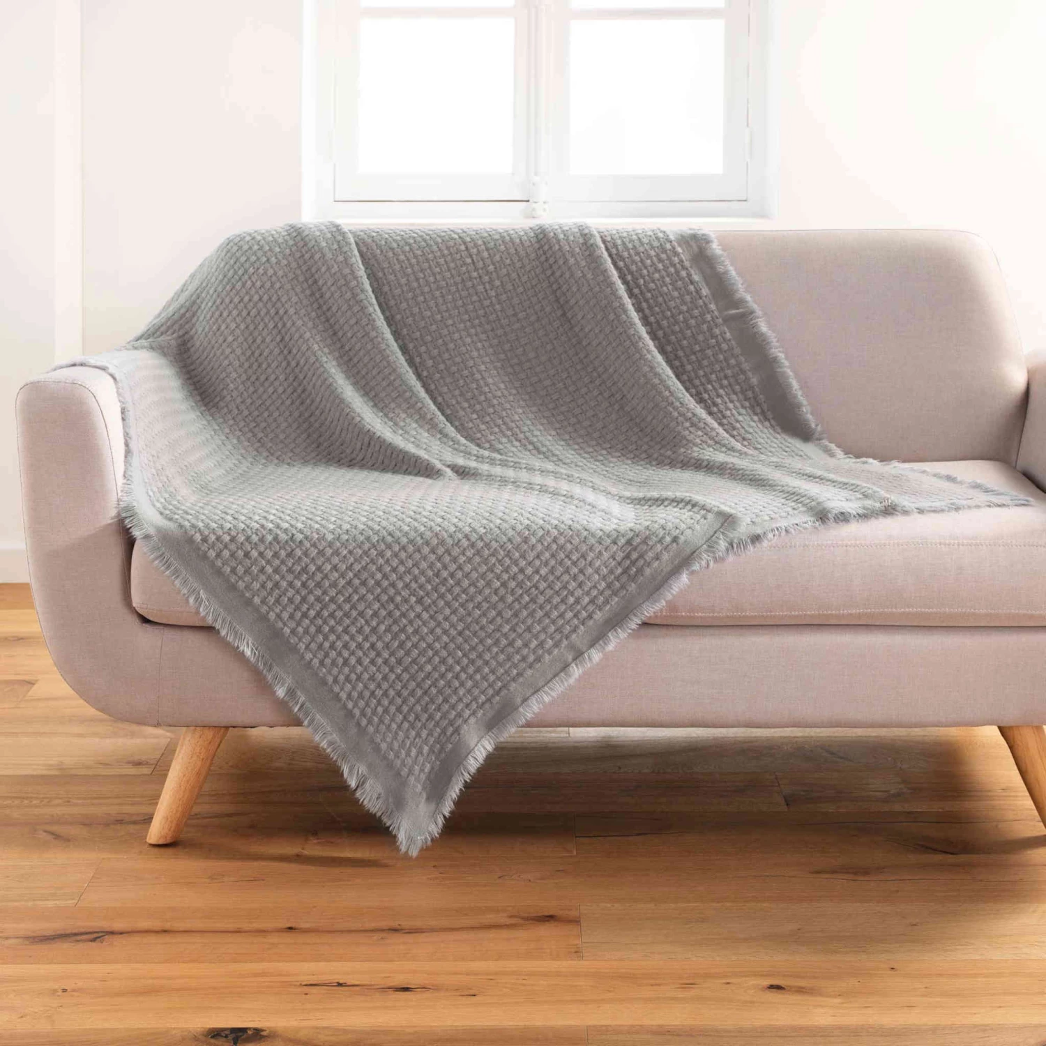 Plaid à Franges Acrylique Coraline 125x150 Cm 4 Plaid à Franges Acrylique Coraline 125x150 Cm – Image 2