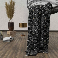 Plaid Polaire Osiris Noir 120x160 Cm