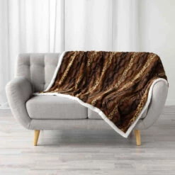 Plaid Imitation Fourrure/sherpa Grizzly 125x150 Cm 7 Plaid Imitation Fourrure/sherpa Grizzly 125x150 Cm -Doublures De Lit Soldes 2024 plaid grizzly choco