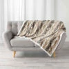 Plaid Imitation Fourrure/sherpa Grizzly 125x150 Cm -Doublures De Lit Soldes 2024 plaid grizzly naturel