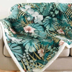 Plaid Velours/sherpa Kelly 125x150 Cm 5 Plaid Velours/sherpa Kelly 125x150 Cm -Doublures De Lit Soldes 2024 plaid kelly zoom