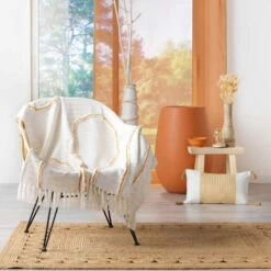 Plaid Kenya Lodge 125x150 Cm -Doublures De Lit Soldes 2024 plaid kenya lodge terracotta ambiance