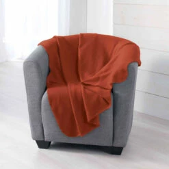 Plaid Polaire Terracotta Milou 125x150 Cm