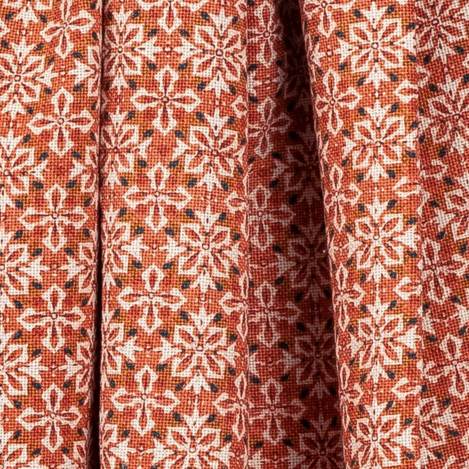 Plaid Coton à Franges Terracotta 130x150 Cm 4 Plaid Coton à Franges Terracotta 130x150 Cm – Image 2