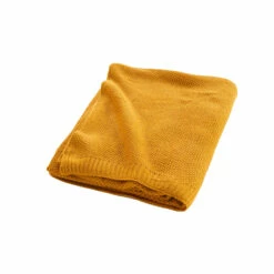 Plaid Tricotine 125x150 Cm 28 Plaid Tricotine 125x150 Cm -Doublures De Lit Soldes 2024 plaid tricotine ocre zoom 1 1