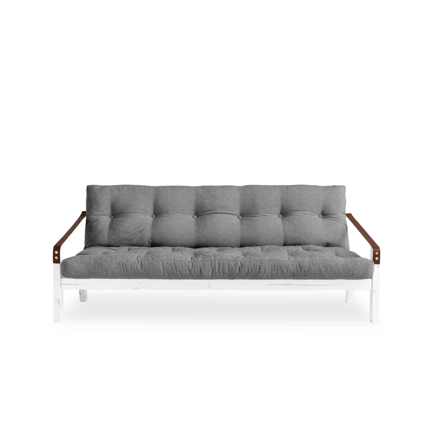 Banquette Convertible POETRY En Pin Blanc Avec Matelas Futon 4 Banquette Convertible POETRY En Pin Blanc Avec Matelas Futon – Image 2