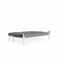 Banquette Convertible POETRY En Pin Blanc Avec Matelas Futon 10 Banquette Convertible POETRY En Pin Blanc Avec Matelas Futon -Doublures De Lit Soldes 2024 poetry blanc fond blanc 3
