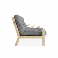 Banquette Convertible POETRY En Pin Naturel Avec Matelas Futon 10 Banquette Convertible POETRY En Pin Naturel Avec Matelas Futon -Doublures De Lit Soldes 2024 poetry gris fond blanc 2