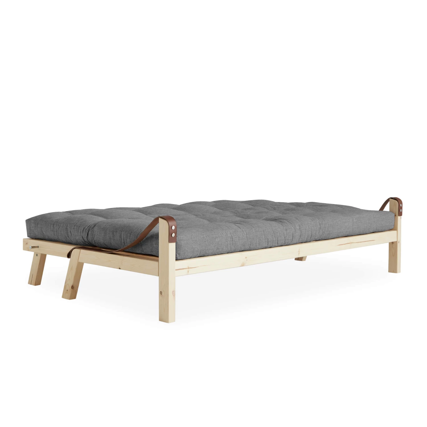 Banquette Convertible POETRY En Pin Naturel Avec Matelas Futon 4 Banquette Convertible POETRY En Pin Naturel Avec Matelas Futon – Image 2