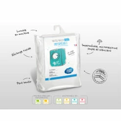 Protège Matelas Alèse Imperméable Micro-respirante Souple Silencieuse -Doublures De Lit Soldes 2024 prot ge matelas axel 3 picto