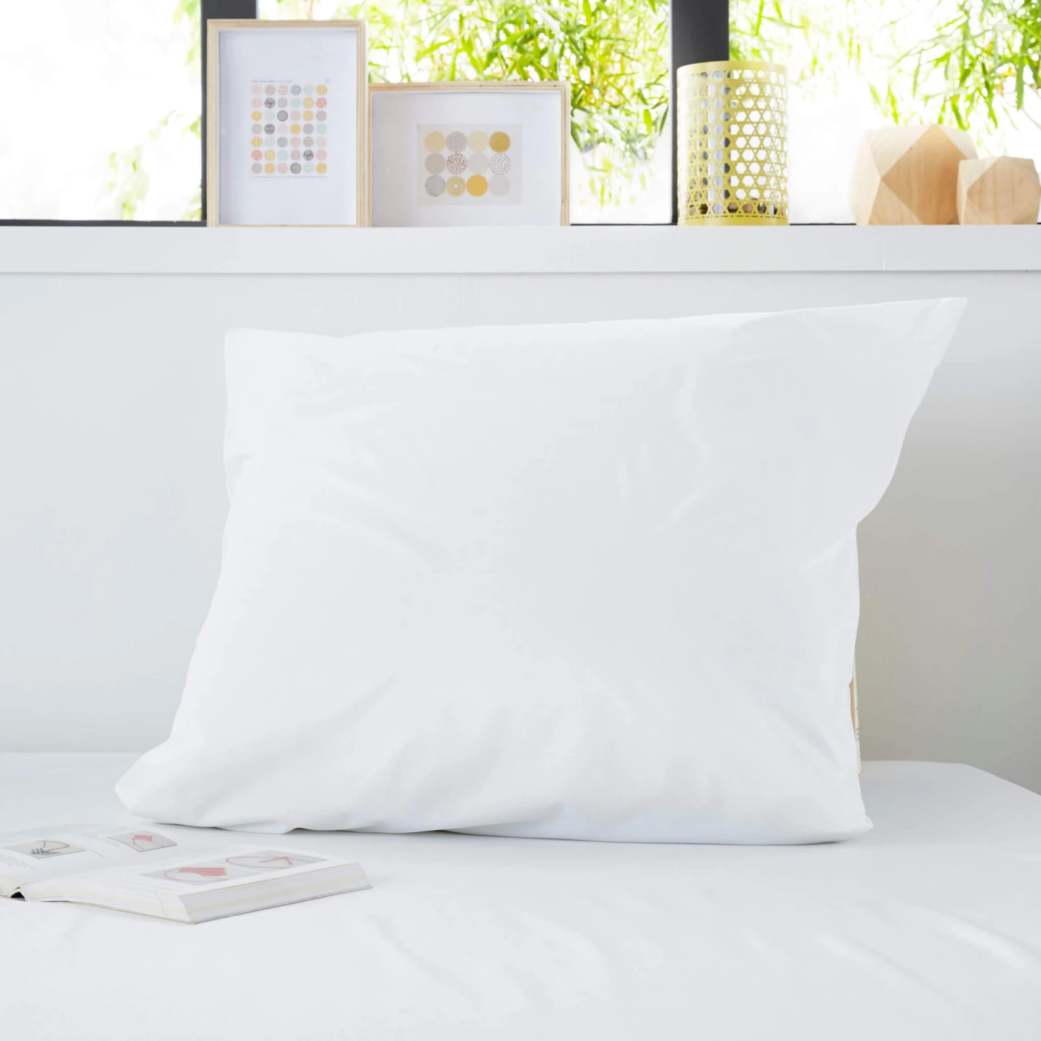 Lot De 2 Protèges Oreillers Imperméables Micro-respirants Souples Silencieux 4 Lot De 2 Protèges Oreillers Imperméables Micro-respirants Souples Silencieux – Image 2