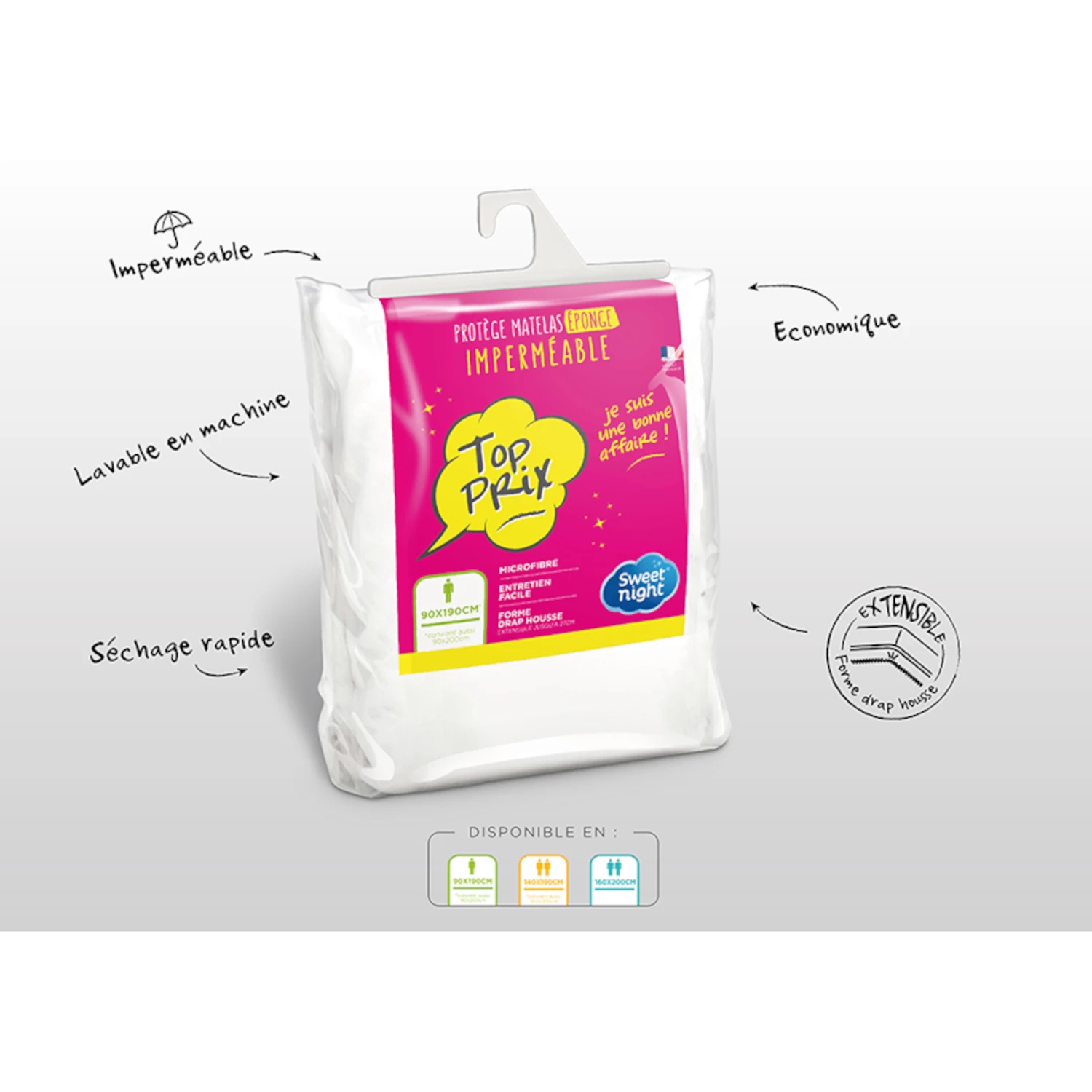 Protège-matelas Imperméable Souple Et Absorbant 7 Protège-matelas Imperméable Souple Et Absorbant – Image 5