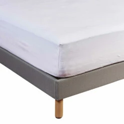 Protège Matelas Molleton 100% Coton - Bonnet 50 Cm -Doublures De Lit Soldes 2024 protege matelas molleton bonnet 50 fond blanc 2