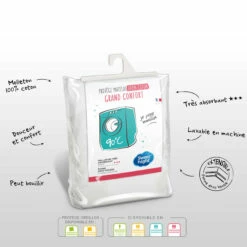 Protège Matelas 100% Coton Anti-rétrécissement Absorbant Silencieux Et Respirant 7 Protège Matelas 100% Coton Anti-rétrécissement Absorbant Silencieux Et Respirant -Doublures De Lit Soldes 2024 protege matelas romy 3 1