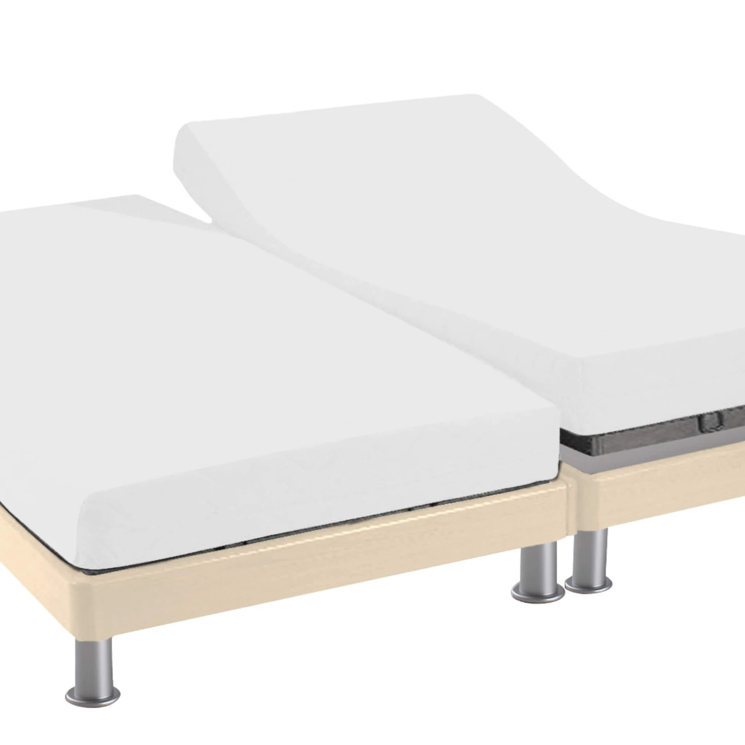Protège Matelas Anti-acariens Microstop Molleton Imperméable - Bonnet 27 Cm TPR Pour Sommier Articulé 4 Protège Matelas Anti-acariens Microstop Molleton Imperméable - Bonnet 27 Cm TPR Pour Sommier Articulé – Image 2