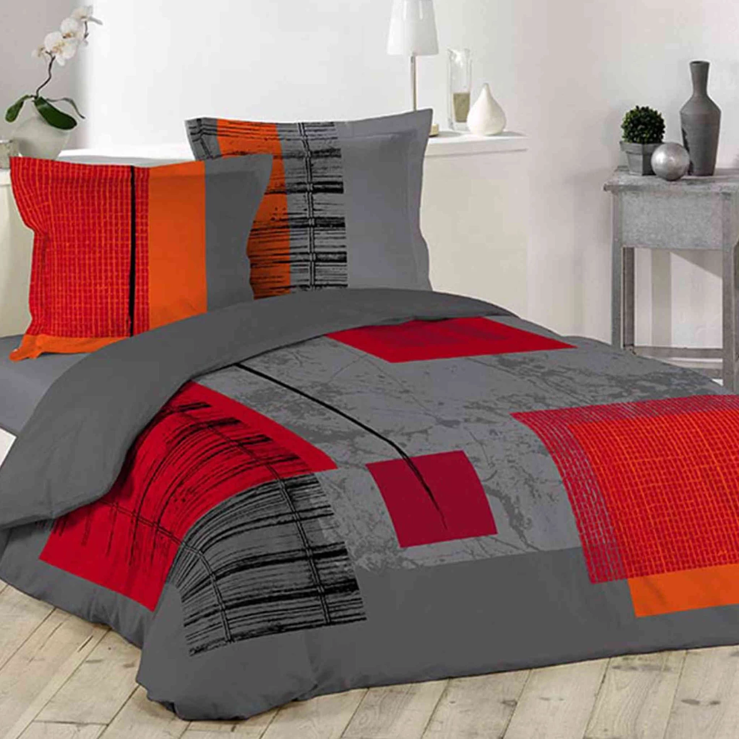 Parure De Lit Quadro 240x220 Cm 4 Parure De Lit Quadro 240x220 Cm – Image 2