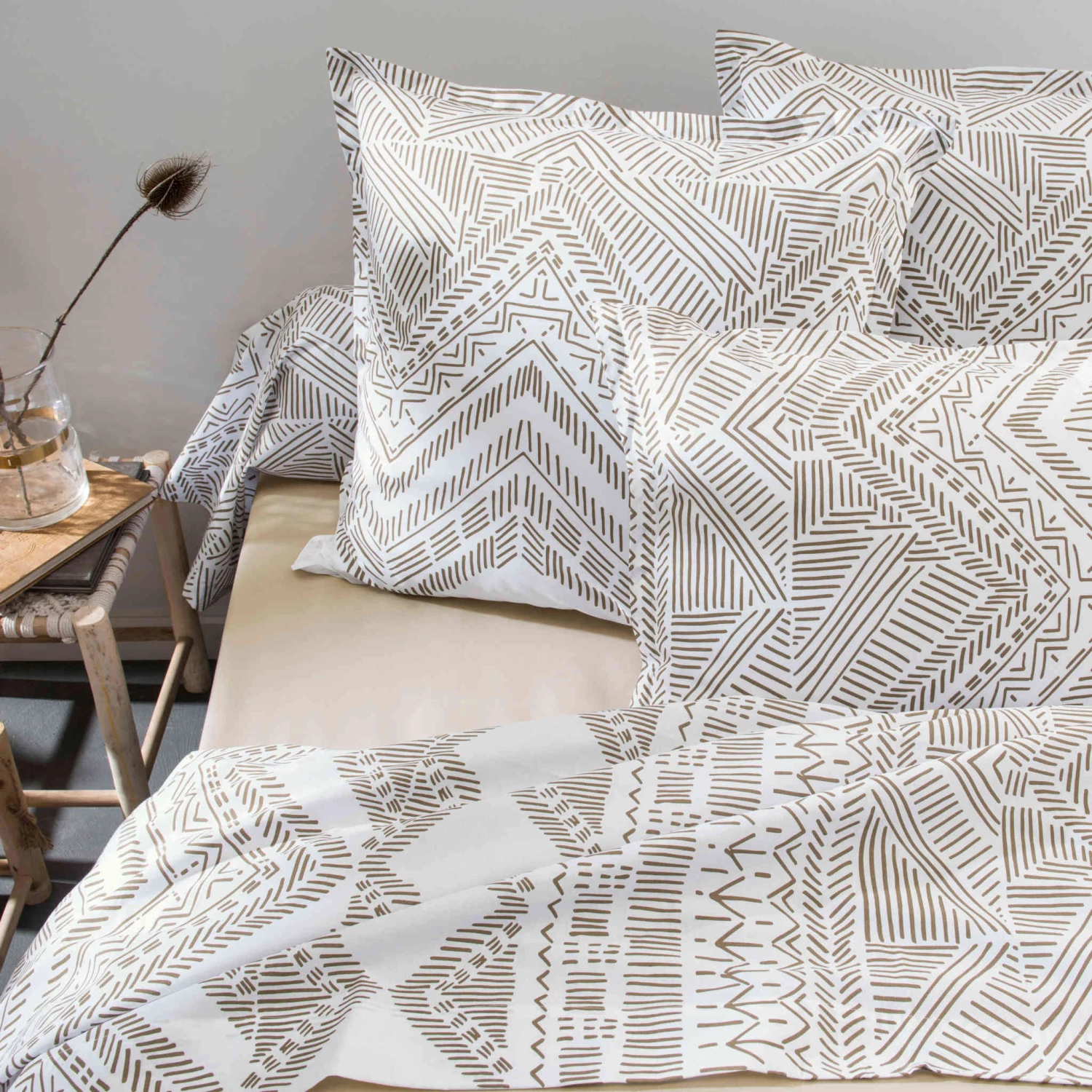 Parure De Lit Ramatuelle Beige - Tradilinge 4 Parure De Lit Ramatuelle Beige - Tradilinge – Image 2