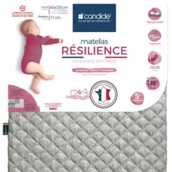 Candide Matelas Bébé Déhoussable RESILIENCE -Doublures De Lit Soldes 2024 resilience fond blanc 4