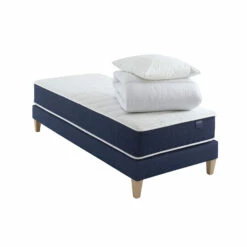 Ensemble Matelas Ressorts, Sommier, Pieds, Couette Et Oreiller Rêve 400 - SOMEO 32 Ensemble Matelas Ressorts, Sommier, Pieds, Couette Et Oreiller Rêve 400 - SOMEO -Doublures De Lit Soldes 2024 reve 400 mat som 90x200 cou or 3 4 fond blanc