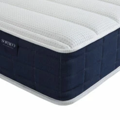 Ensemble Matelas Ressorts, Sommier Et Pieds Rêve 400 - SOMEO 22 Ensemble Matelas Ressorts, Sommier Et Pieds Rêve 400 - SOMEO -Doublures De Lit Soldes 2024 reve 400 zoom ganse zip fond blanc 8