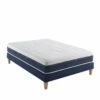 Ensemble Matelas Ressorts Et Mémoire De Forme, Sommier Et Pieds Rêve 600 - SOMEO -Doublures De Lit Soldes 2024 reve 600 mat som 3 4 fond blanc
