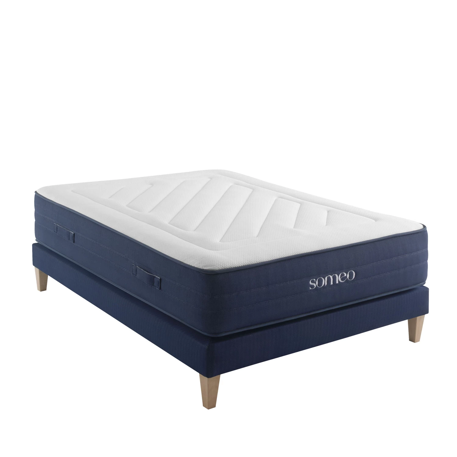 Ensemble Matelas Ressorts, Latex Et Mémoire De Forme, Sommier Et Pieds Rêve 700 - SOMEO 2 Ensemble Matelas Ressorts, Latex Et Mémoire De Forme, Sommier Et Pieds Rêve 700 - SOMEO