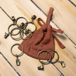 Lot De 2 Rideaux Gaze De Coton Ajustables 140x300 Cm 11 Lot De 2 Rideaux Gaze De Coton Ajustables 140x300 Cm -Doublures De Lit Soldes 2024 ridea double gaze ajustable orange 4 2