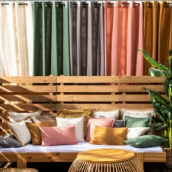 Rideau à œillets En Coton Recyclé 135x250 19 Rideau à œillets En Coton Recyclé 135x250 -Doublures De Lit Soldes 2024 rideau coton recycle ambiance