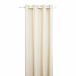 Rideau à œillets En Coton Recyclé 135x250 14 Rideau à œillets En Coton Recyclé 135x250 -Doublures De Lit Soldes 2024 rideau coton recycle naturel face fond blanc 1