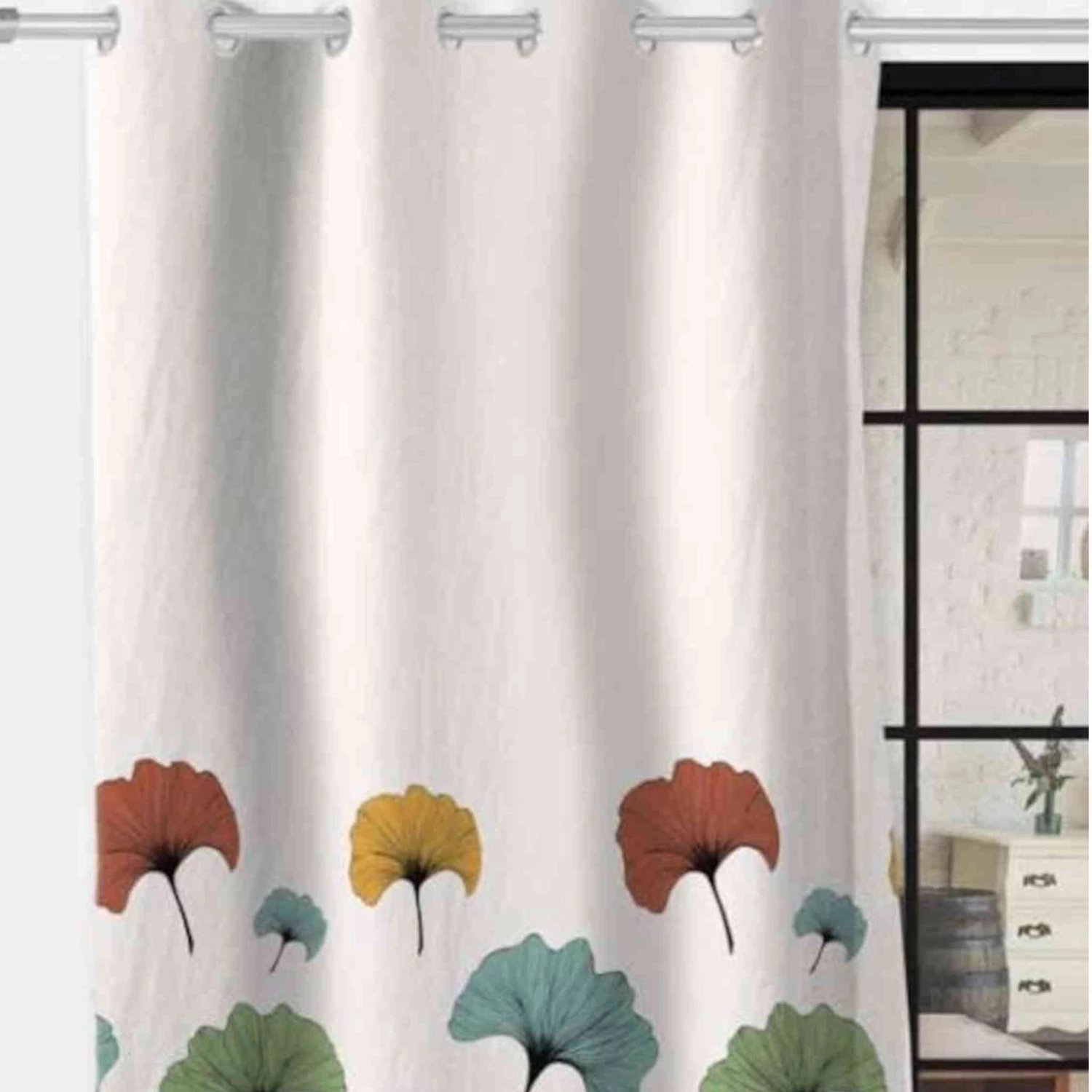 Rideau à œillets Ginkgo 132x250 Cm 4 Rideau à œillets Ginkgo 132x250 Cm – Image 2