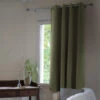 Lot De 2 Rideaux Occultants à œillets Kaki -Doublures De Lit Soldes 2024 rideau occultant kaki 140x180 ambiance 4