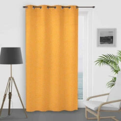 Rideau à œillets Paon 135x250 Cm -Doublures De Lit Soldes 2024 rideau paon jaune