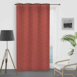 Rideau à œillets Paon 135x250 Cm -Doublures De Lit Soldes 2024 rideau paon rouge