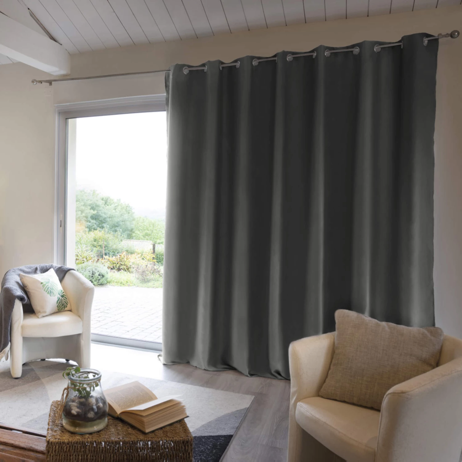 Rideau Occultant Thermique à œillets 280x260 3 Rideau Occultant Thermique à œillets 280x260