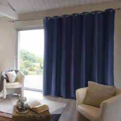 Rideau Occultant Thermique à œillets 280x260 17 Rideau Occultant Thermique à œillets 280x260 -Doublures De Lit Soldes 2024 rideau polaire bleu 16