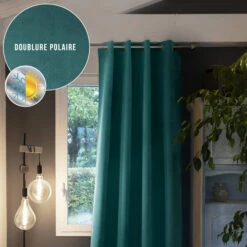 Rideau Occultant Thermique à œillets 140x260 17 Rideau Occultant Thermique à œillets 140x260 -Doublures De Lit Soldes 2024 rideau polaire canard 140x260